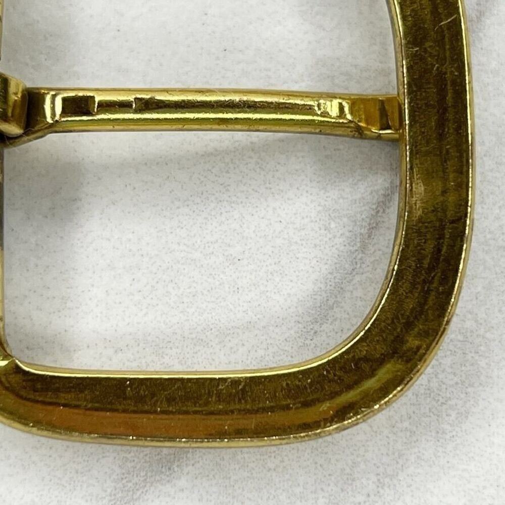 Gold Tone Rounded Simple Basic Belt Buckle - Picture 9 of 9